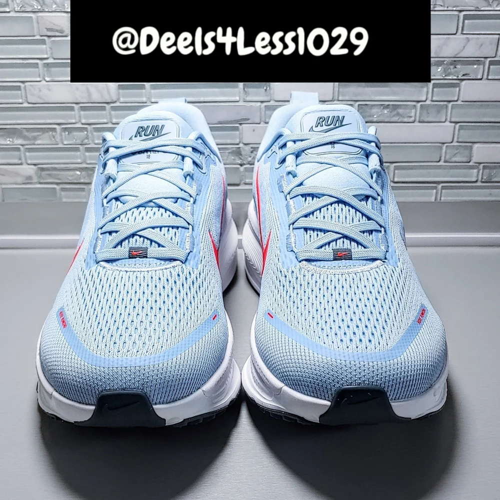 Nike Air Zoom Vomero 18 Running Mens Ice Blue White Bright Crimson